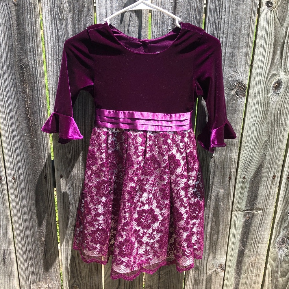 Jona Michelle Purple Party Girls Dress